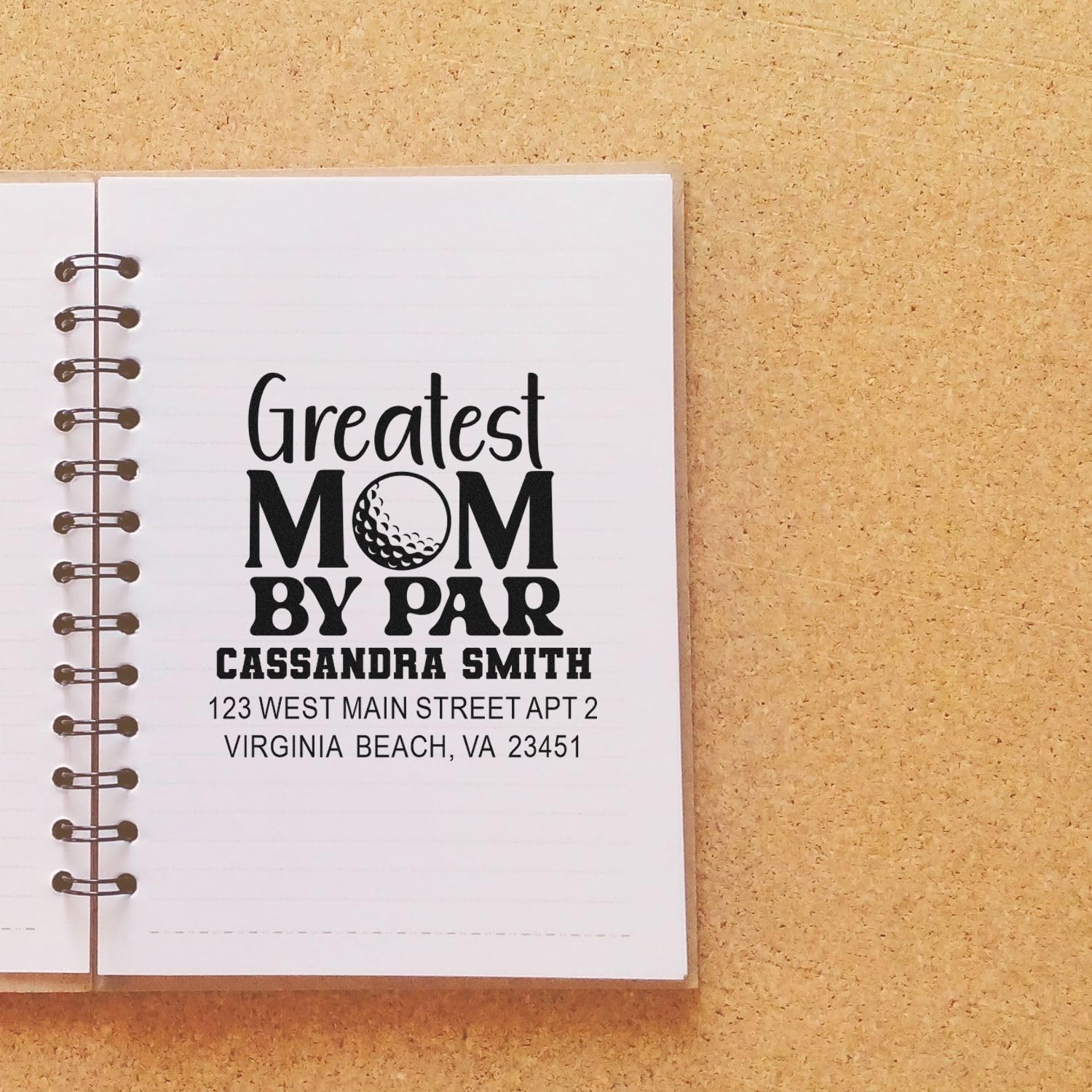 Golfing Mom Tribute Duo Hand Mailing Stamp Custom - Return Address Stamper