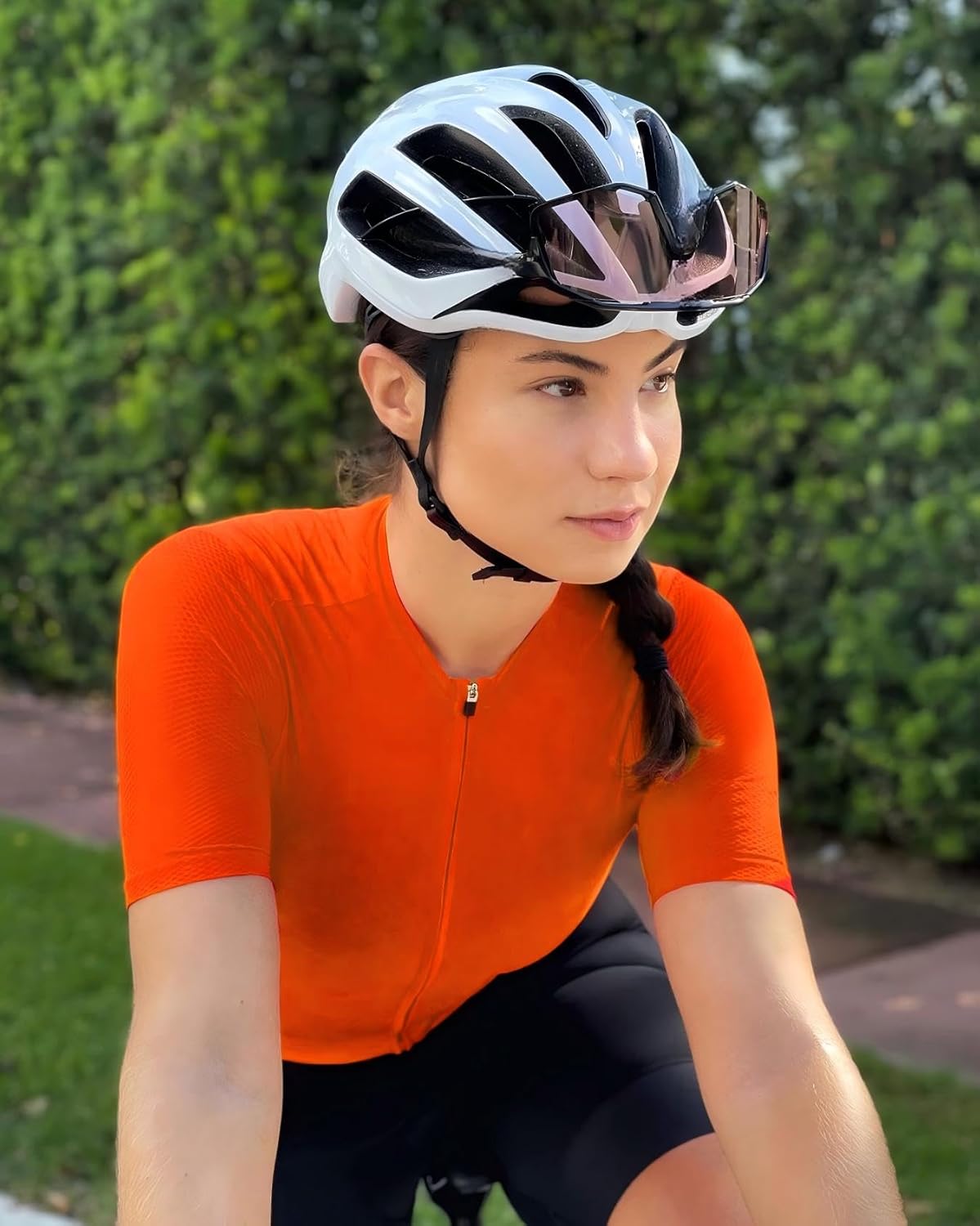 Lo.gas Cycling Jersey Women Short Sleeve,Bike Bicycle Biking Shirts for Women