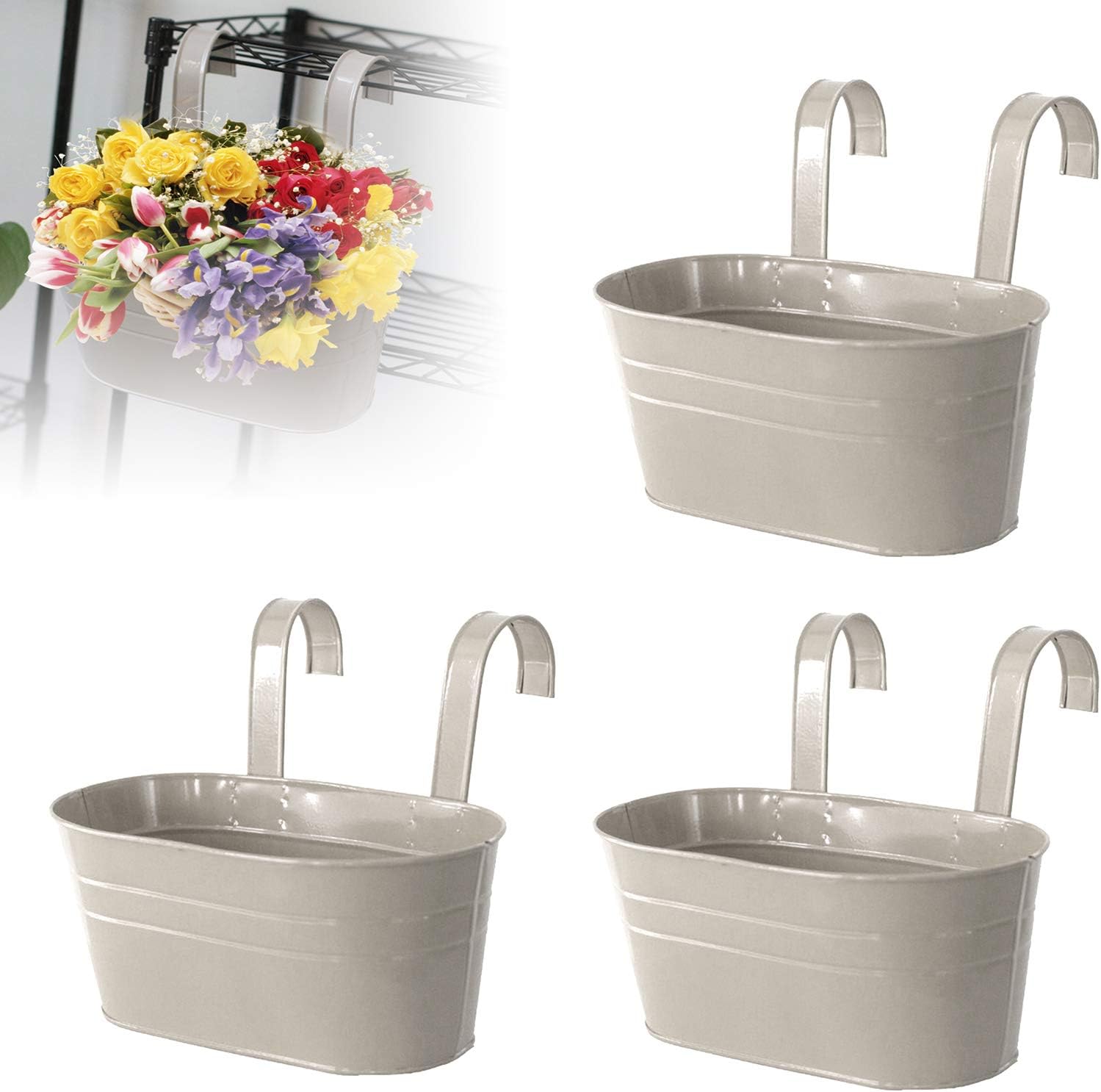 Plant Hanger Iron Art Hanging Baskets Flower Pot Holder Hanger,Hanging Flower Pot Holder Balcony