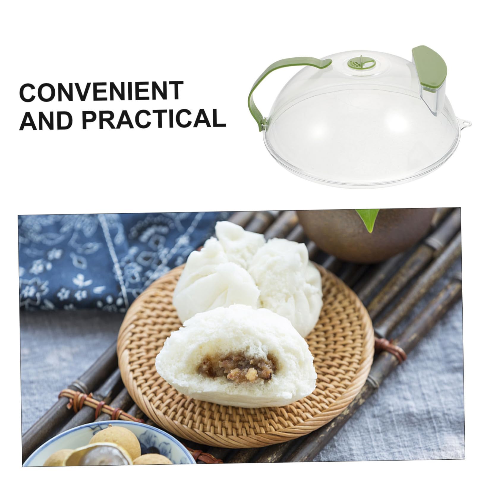 SHOWERORO 1pezzi Coperchio per Microonde Protettivo Coperchio per Avanzi da Cucina Accessorio in Materiale per Alimenti Resistente e Duraturo per Uso Casa Frigorifero e Campeggio