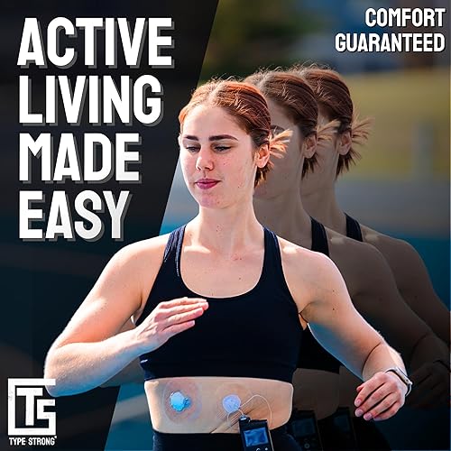 Miniatura 4 de TYPE STRONG Parches adhesivos universales para bombas de insulina, impermeables y resistentes al sudor, diseñados para pieles sensibles, parches