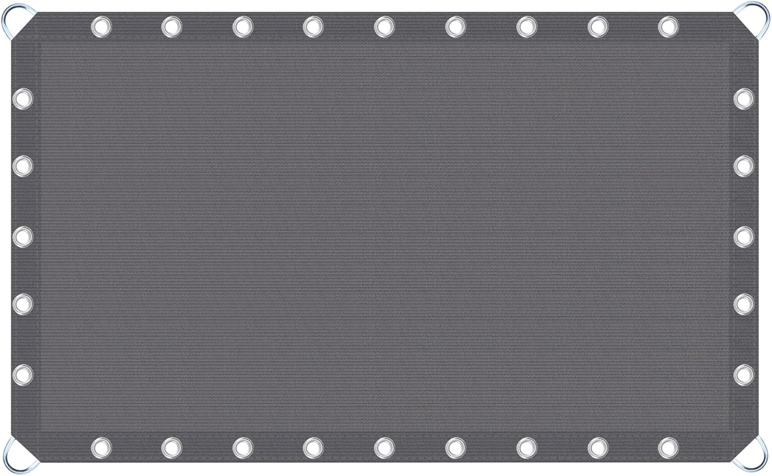 VICLLAX 90% Shade Fabric Sun Shade Cloth Privacy Screen with Reinforced Grommets & D-Ring Eyelets for Outdoor Patio Garden Pergola Cover Canopy 12X20 FT, Dark Grey 12X20FT Shade Panel with D-ring Eyelets Dark Grey