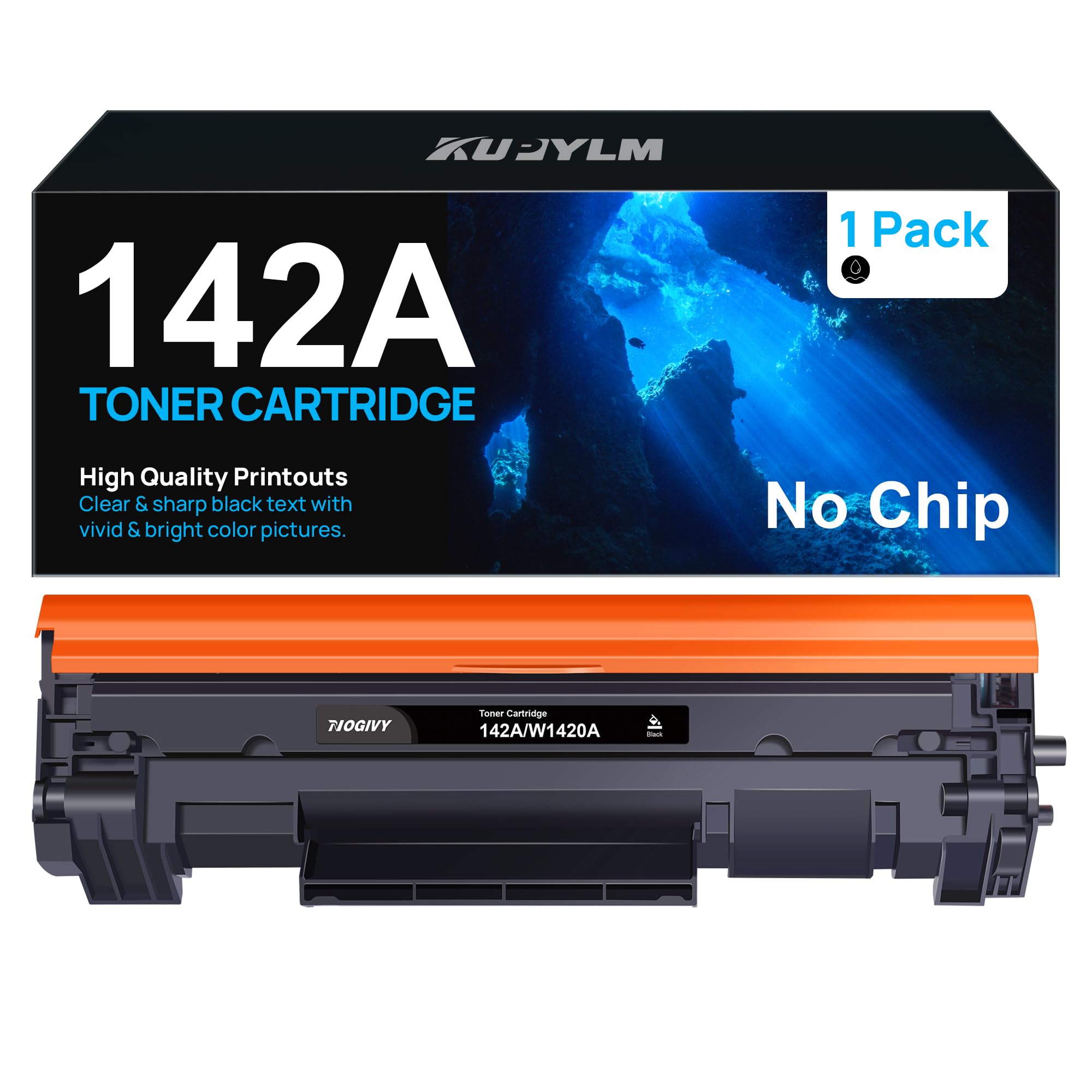 KUPYLM 142A W1420A Cartuccia toner Compatibile per HP 142A W1420A 142X W1420X Toner per Laserjet Pro M110w M110we M110 MFP M140w M140we M140 M139w M139we M139 (Senza Chip, 1 Nero)