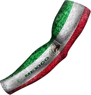 B-Driven Premium Pro-Fit Sports Compression Arm Sleeve (Single) Patriotic Designs Baseball Arm Sleeves - Men Women Youth
