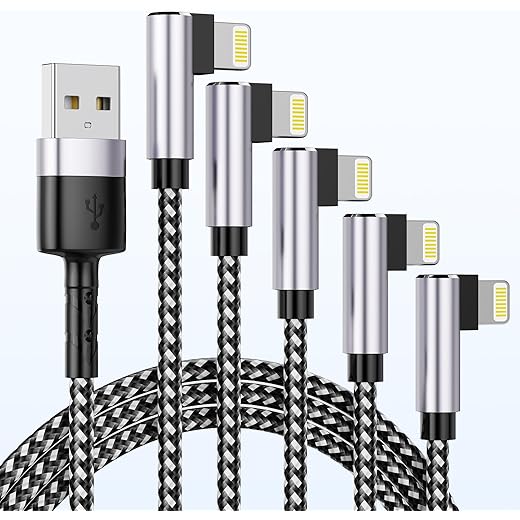 Apple MFi Certified iPhone Charger Fast Charging 5 Pack Li