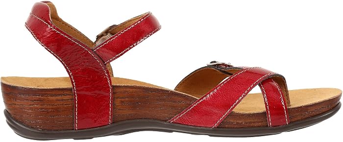 Женские сандалии SAS Pampa Comfort Toe Loop Sandal, цвет: Красный — фото 3