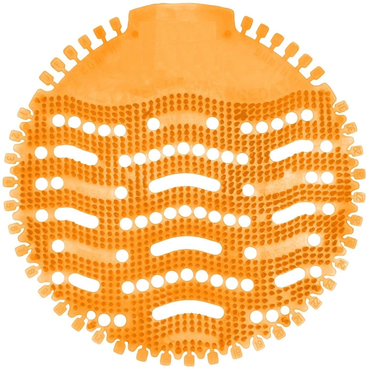 Urinal Screens, Fresh Orange Citrus Scent Urinal Deodorizer Mats, Anti-Splash Odor Eliminator for Office, Business & Commercial Restrooms – Pack of 10-image-37