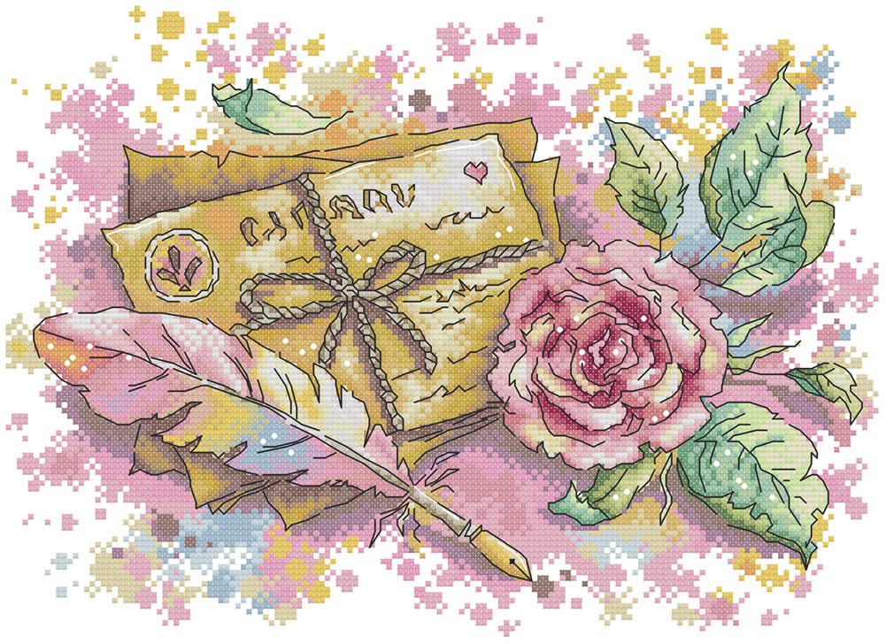 Awesocrafts Cross Stitch Stamped Kits Home Letter Easy Patterns Cross Stitching Embroidery Needlework Kit Supplies