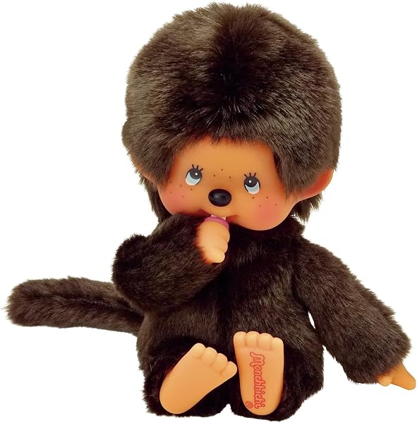 BANDAI - Monchhichi - Peluche Monchhichi Original - Peluche Singe Iconique des années 80 Toute Douce 20 cm pour Enfants et Adultes - Jouet Enfant 2 Ans et + - 84637 - 1