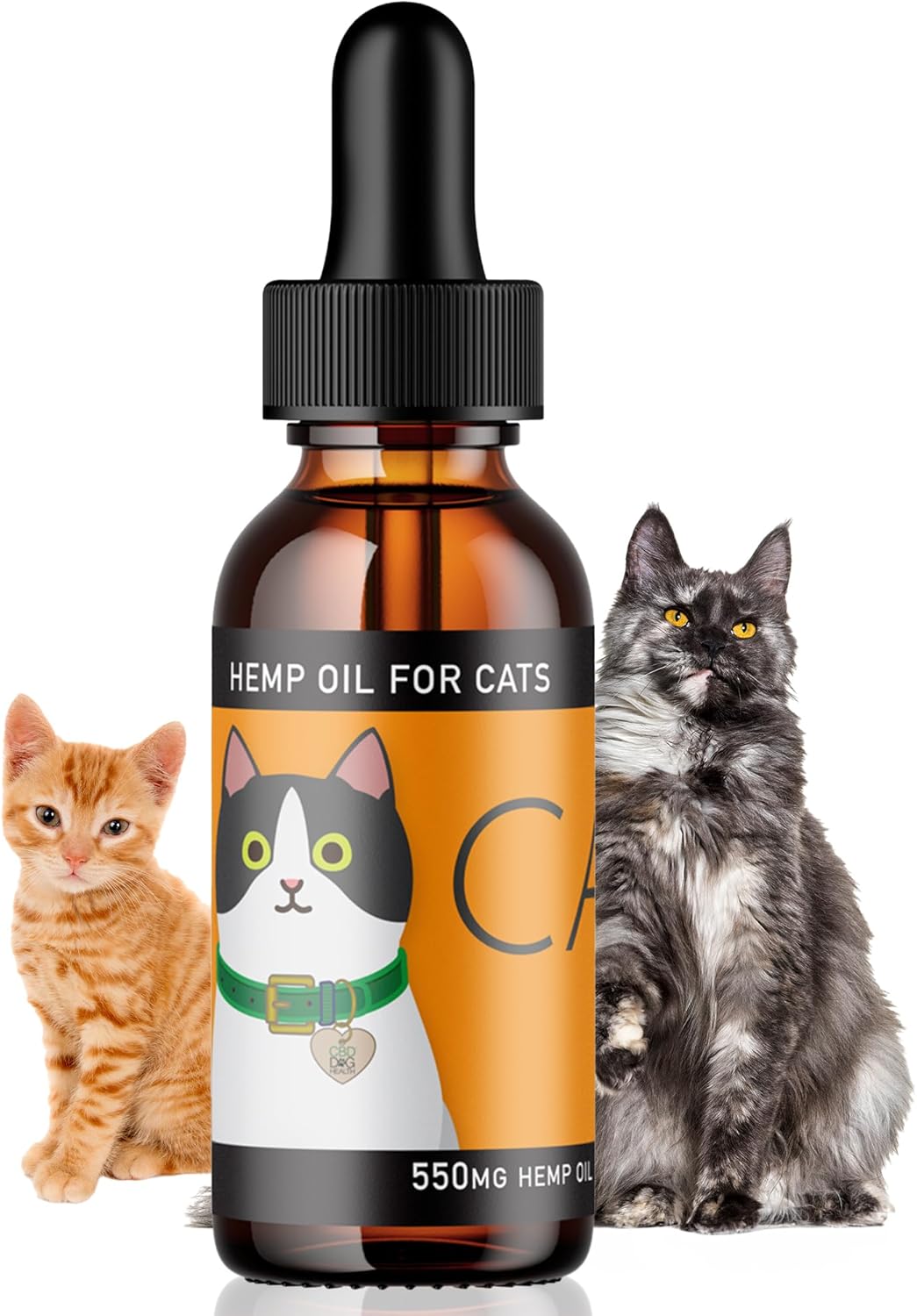 Calm Drops for Cats - Lavender Hemp Oil Blend for Balance During Fireworks, Travel, Alone Time, & New Environments - USDA Organic Cat Calming Drops - New & Improved Formula - 2 oz