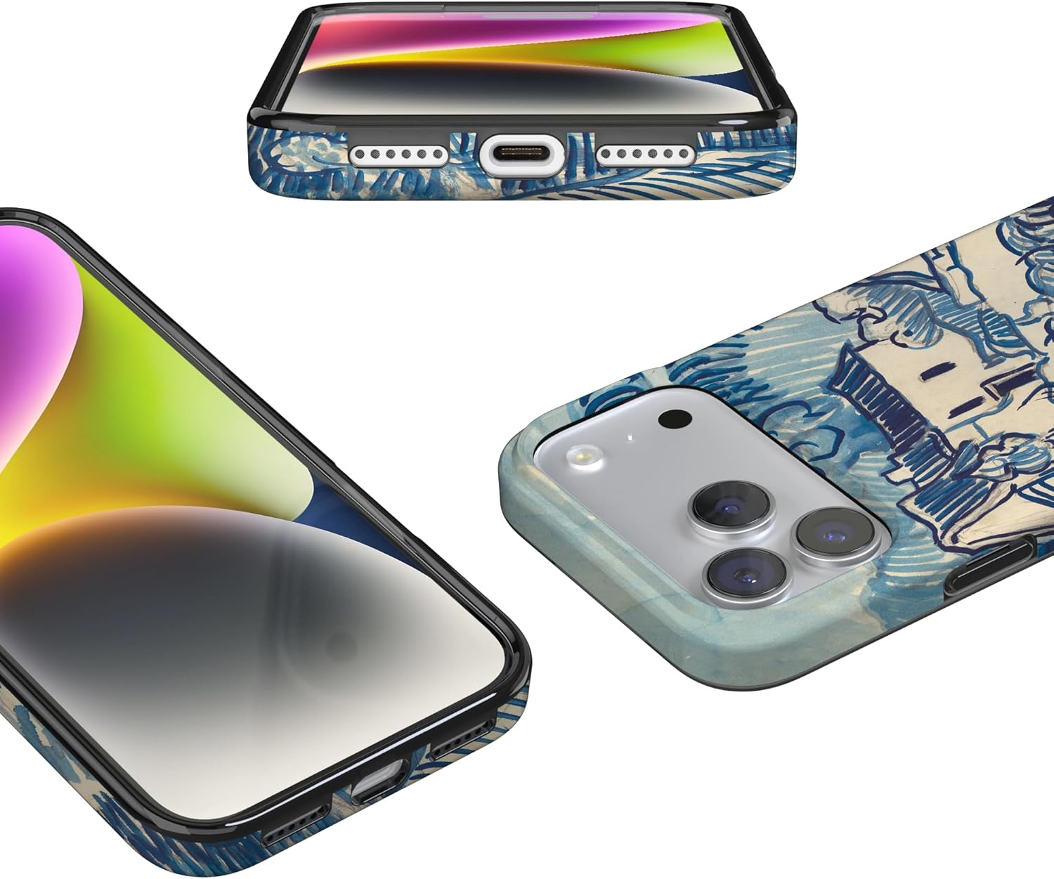 Casely iPhone 17 Pro Max Case | Van Gogh | Landscape with Houses | Compatible with MagSafe | Classic Ultra Slim Design