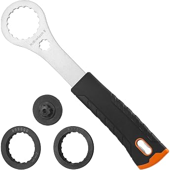 Centerlock Tool Compatible with Shimano Hollowtech II BB9000 BBR60 Bottom bracket wrench with 2 adapters and 1 crank cover tool bottom bracket tool for brake discs