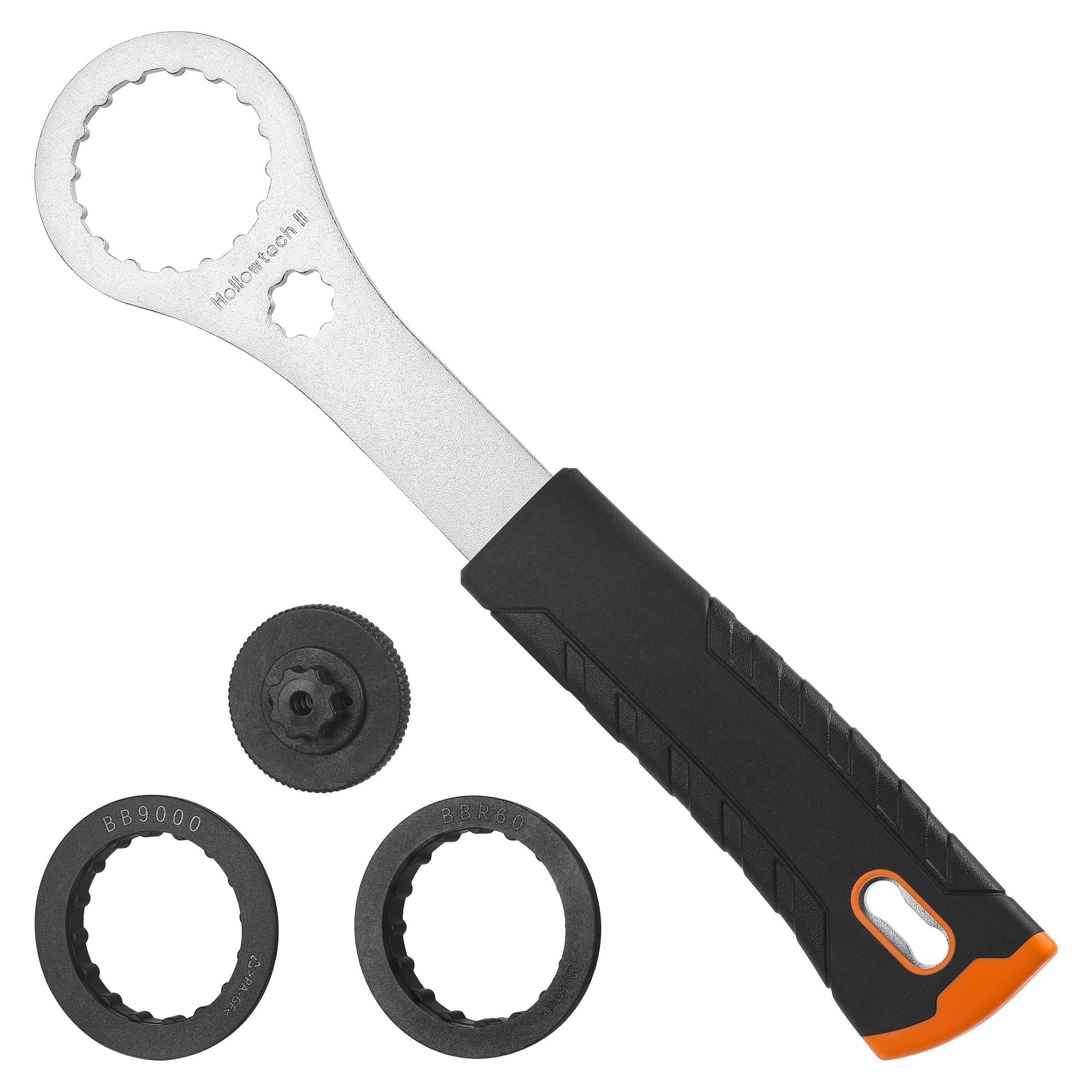 Bicycle Bottom Bracket Tool, Bicycle Centre Lock Tool Compatible with Shimano Hollowtech II, BB9000, BBR60(with 2 Adaptors and 1 Crank Cover Tool)-image-18