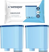 Wessper Wasserfilter Kartuschen Kompatibel mit Philips Aquaclean CA6903/10 CA6903/22 CA6903 und Saeco Kaffeemaschine, Filterpatrone mit Aktivkohle für Kaffeevollautomat - 2er Pack