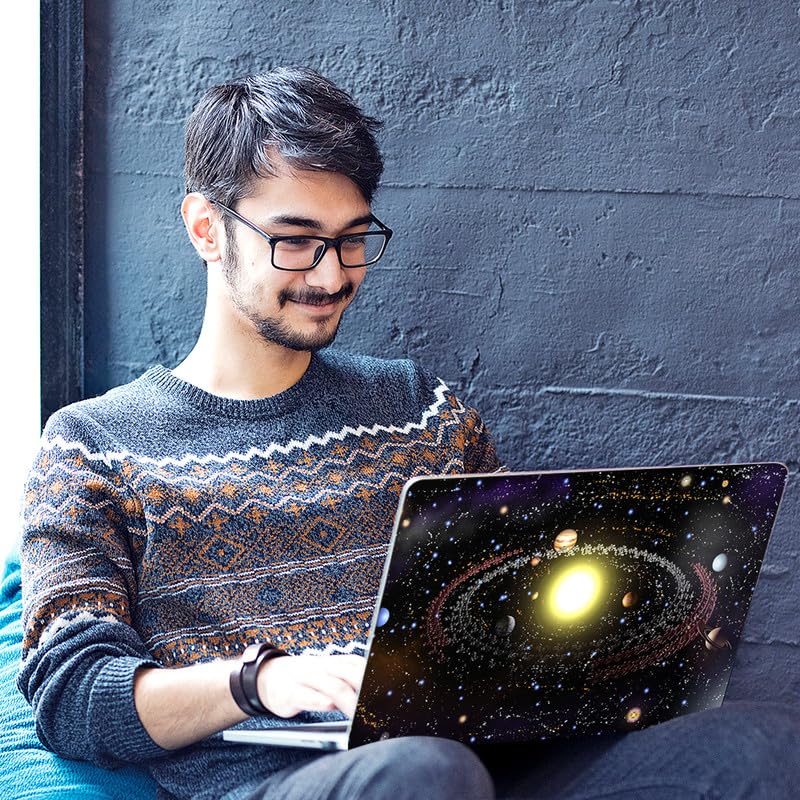 Image of Galaxsia Universe D4 Full Body Vinyl Laptop Skin /Sticker /Cover Upto 15.6 Inches Laptops Laminated-Removable-HD Quality Compatible for Hp-Dell-Sony-Lenovo-Asus etc.(15x10 Inches)
