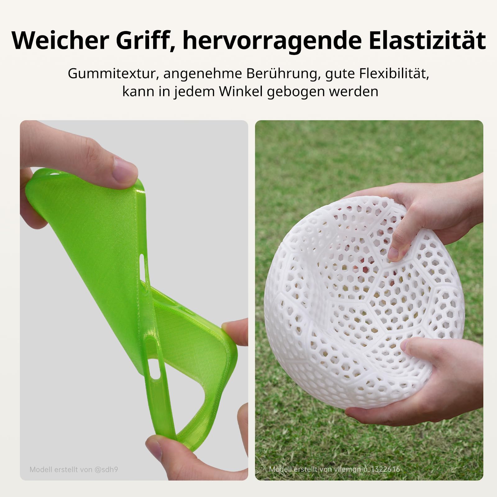 ANYCUBIC TPU Filament 1,75 mm, 95A TPU 3D Drucker Filament, Flexibel und weich, unterstützt Hohe Geschwindigkeit, Intelligente Identifikation, 1KG Schwarz