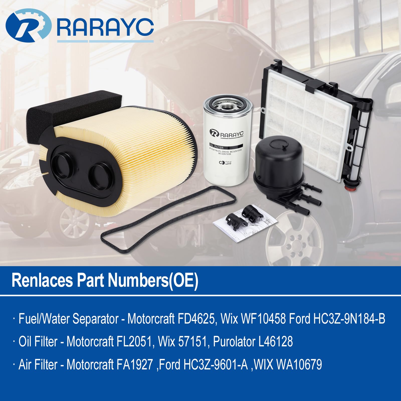 Snapklik.com : RARAYC 67L Diesel Filter Kit Replacement For 2017-2019 ...