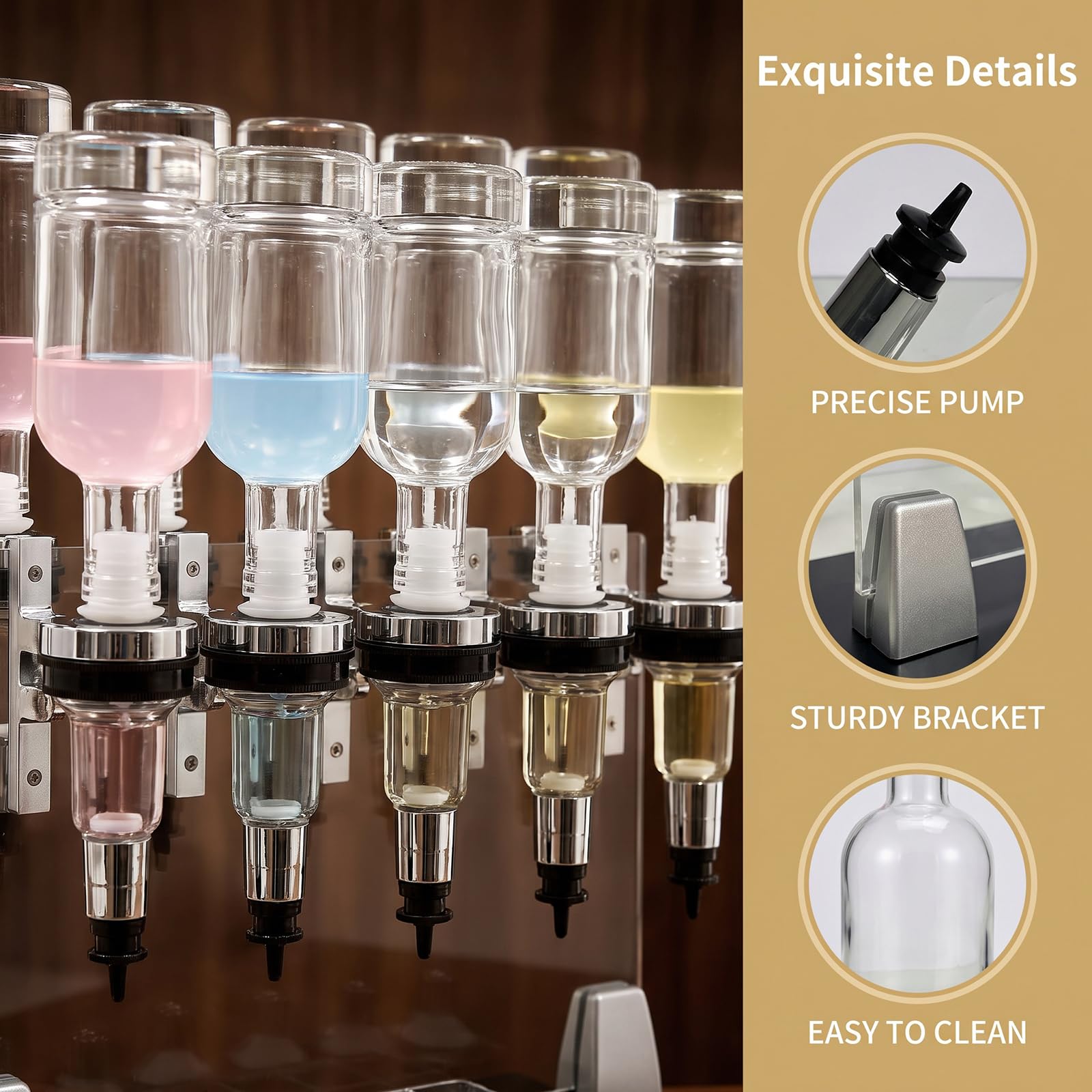 Ręczna stacja do napełniania perfum, stacja do napełniania dozowników płynów perfum, 12 butelek, narzędzia do dozowania perfum, pompy dozujące 200 ml, idealne do testowania perfum 12 głowic 12 głowic