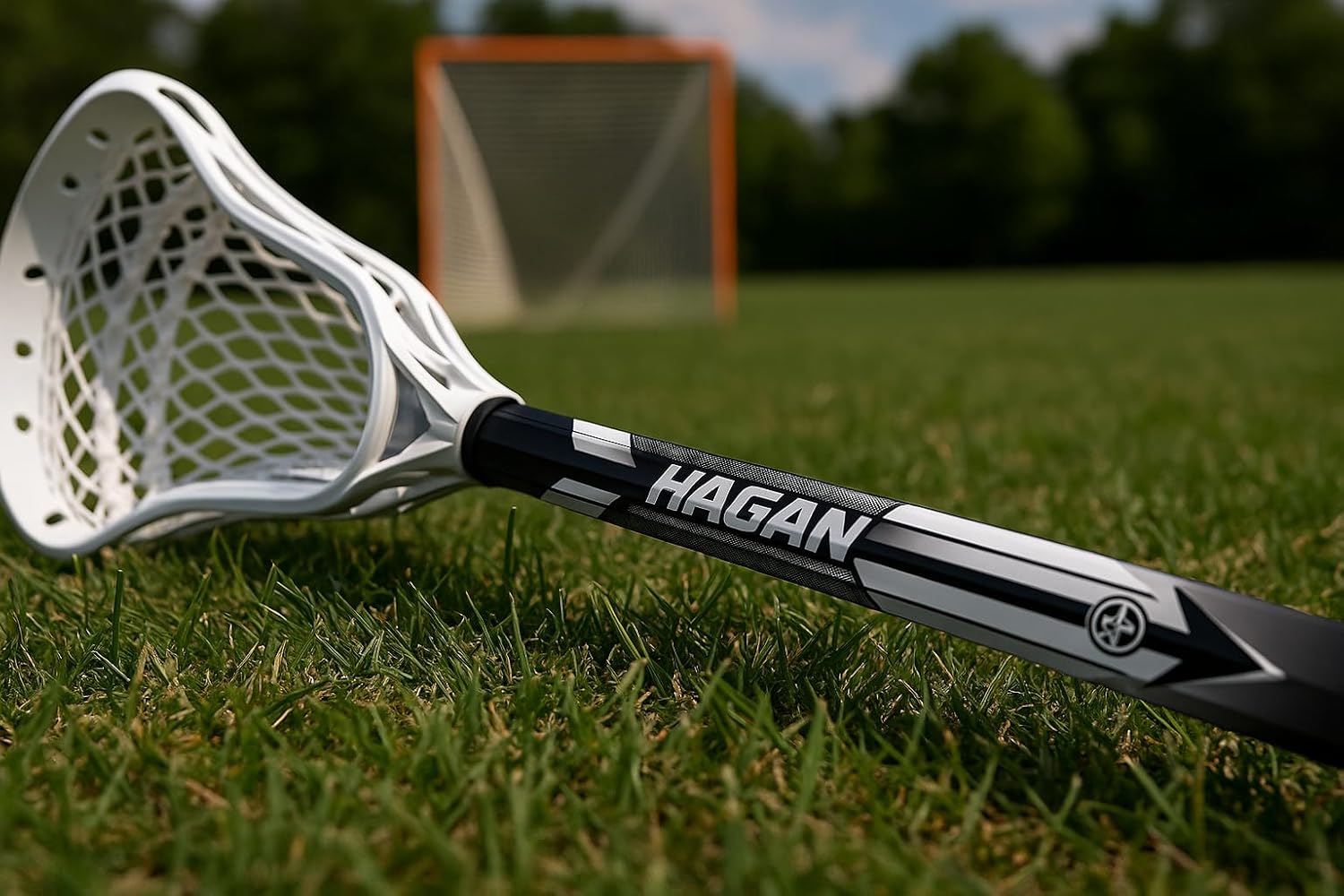 Hagan Hockey Mini Lacrosse 2 Stick Set - Game-Ready 2-Pack with Ball for All Skill Levels, Backyard Fun for Beginners & Families