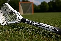 Hagan Hockey Mini Lacrosse 2 Stick Set - Game-Ready 2-Pack with Ball for All Skill Levels, Backyard Fun for Beginners & Families