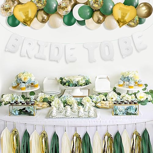 Miniatura 3 de BLOOMWIN Kit de decoración de despedida de soltera oro rosa cinta de velo de novia para ser diadema para fotos decoración de fiesta de despedida de