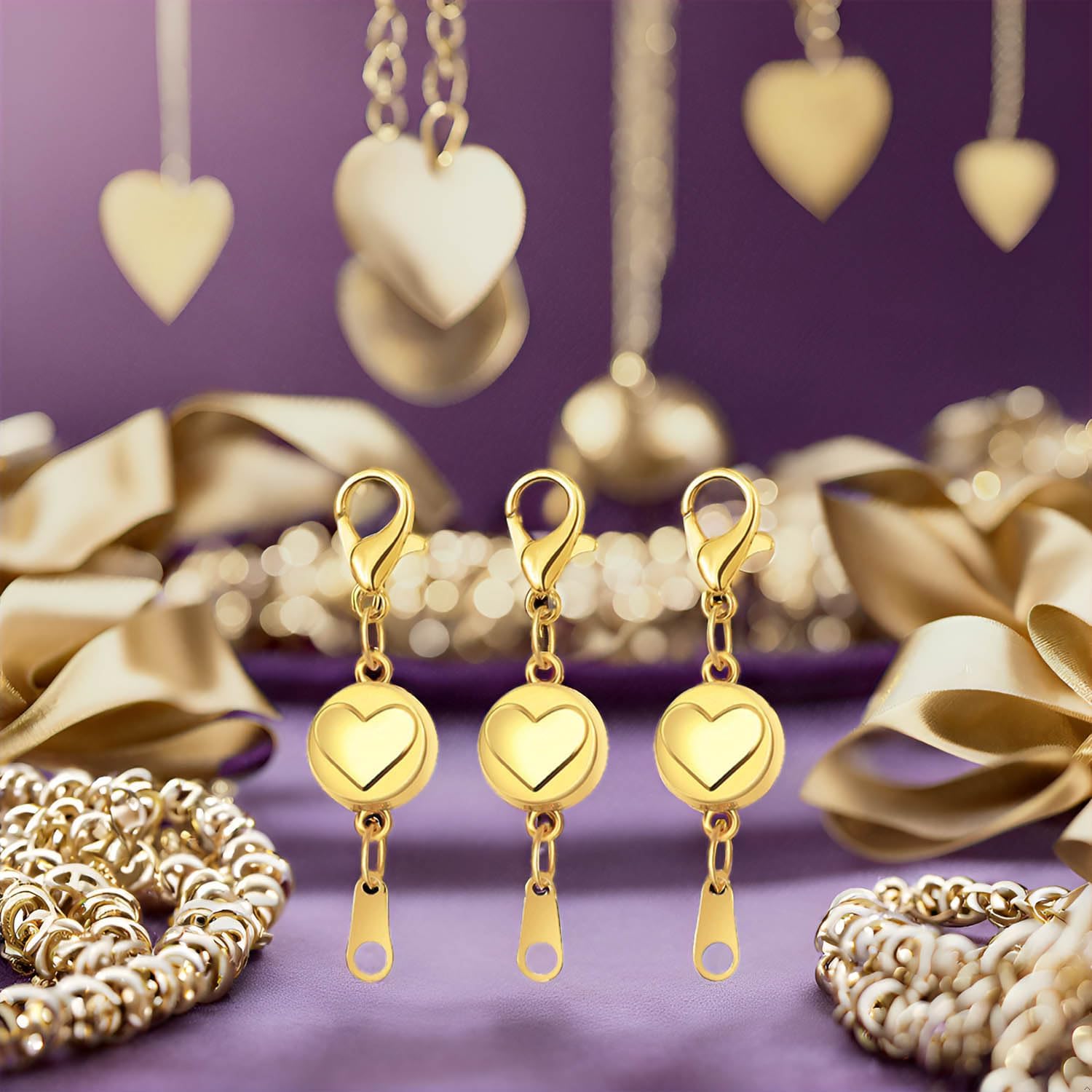 Sterling Silver Magnetic Clasps, S925 Jewelry Connectors, Magnetic Necklace Clasps and Closures,Gold and Silver Magnetic Clasp Converter for Jewelry Making Supplies (3silver) - Image 6