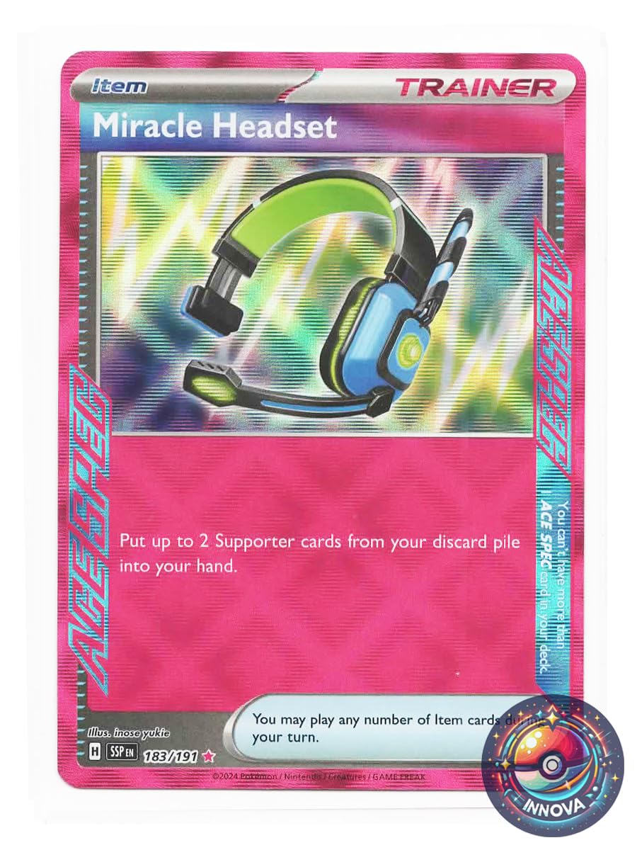 Amazon.com: Pokemon - Miracle Headset 183/191 – Surging Sparks