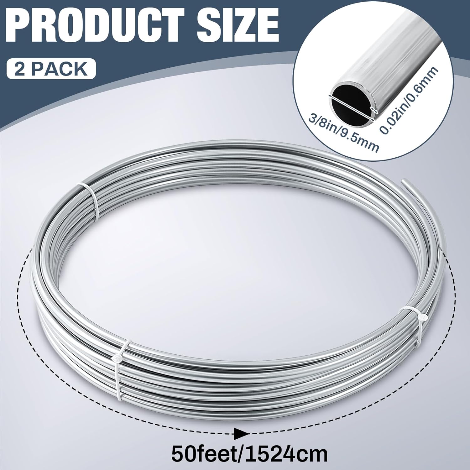 MorningRo 3/8" x 100 ft 304 Stainless Steel Tubing Coil Applied for Making Fuel Pipe Coils, Wort Cooling and Automobile Applications