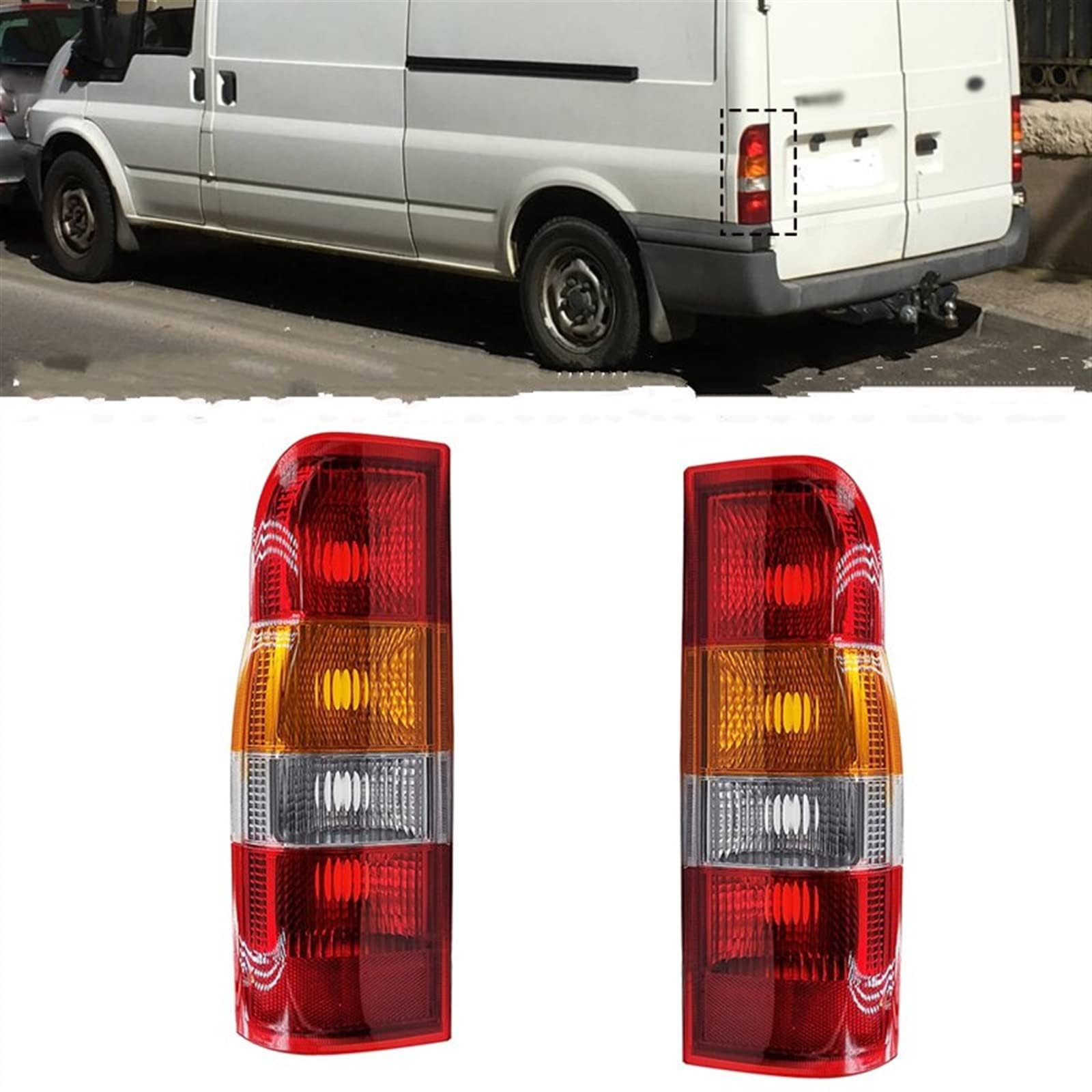 Auto Posteriore Fanale Luci Di Arresto Lampada Parcheggio Per Ford Per Transit MK6 2000 2001 2002 2003 2004 2005 2006 fanale(Only Left)