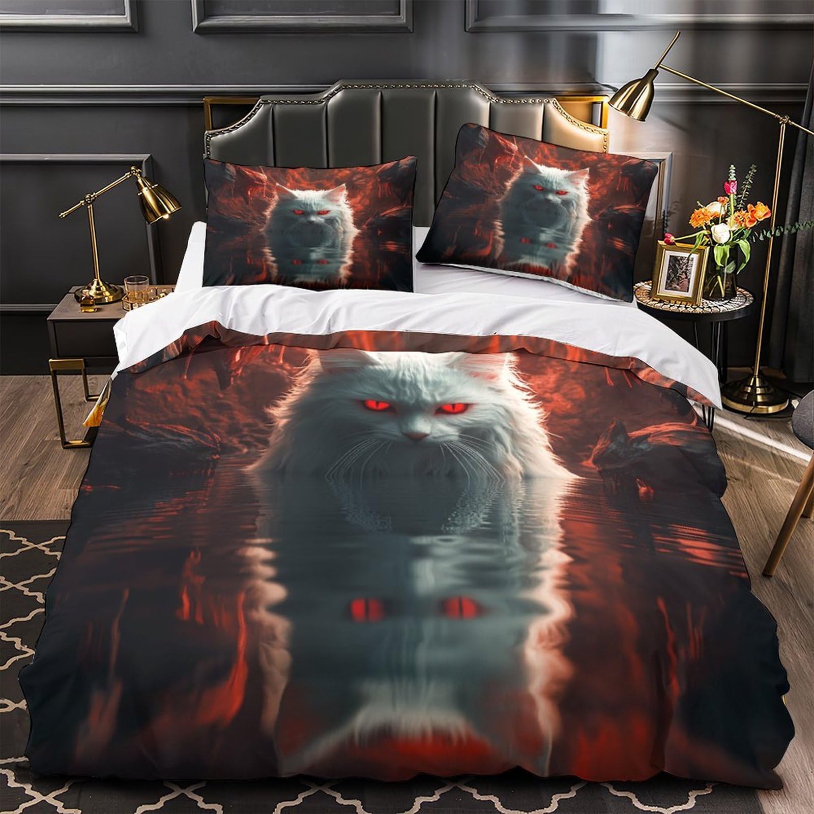 Housse de couette horreur fantastique 3D pour décorer une chambre d'ado créative