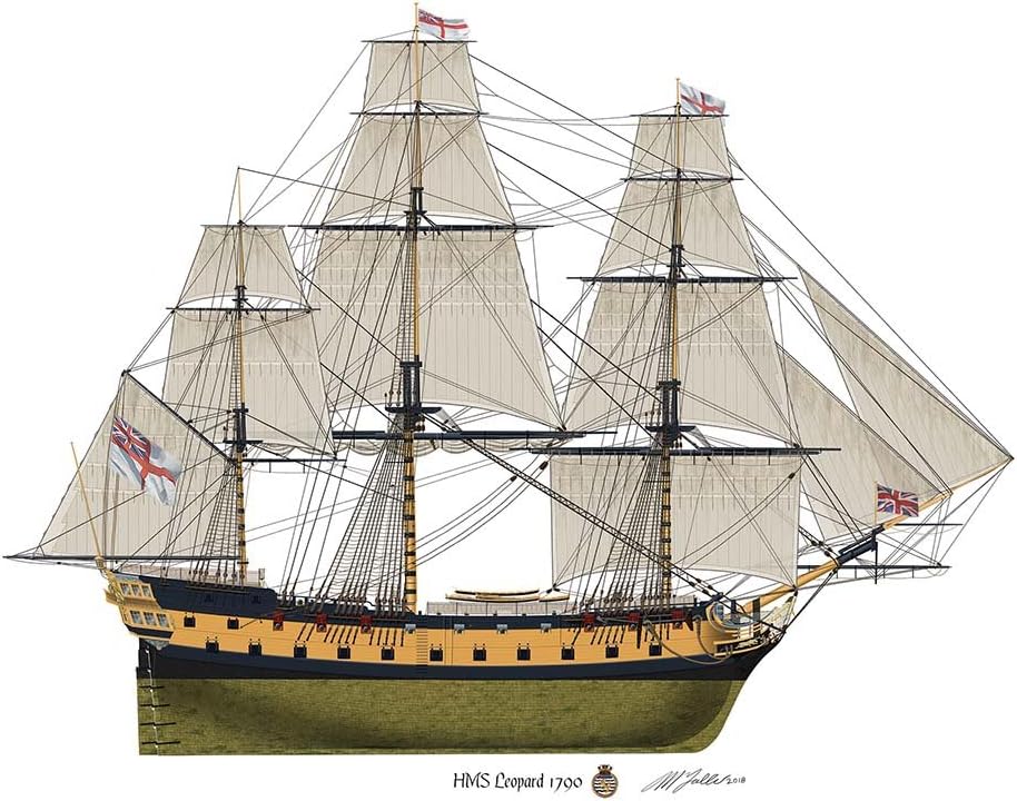 Amazon.de HMS Leopard 1790 ProfilKunstwerk, A4, glänzender Druck