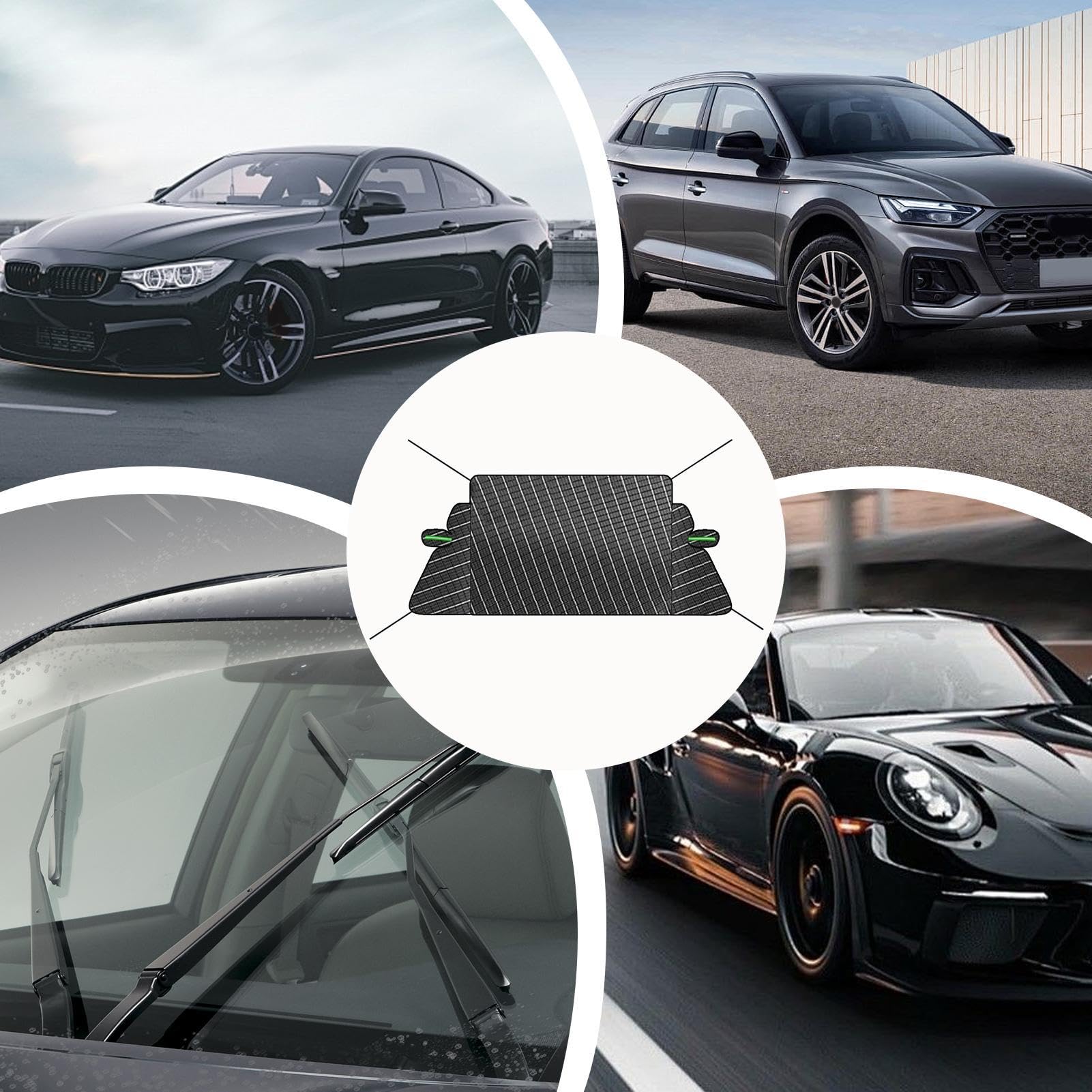 Copertura per ghiaccio del parabrezza auto, copertura del parabrezza per | automobilistici invernali, protezione del parabrezza, scudo e finestre c