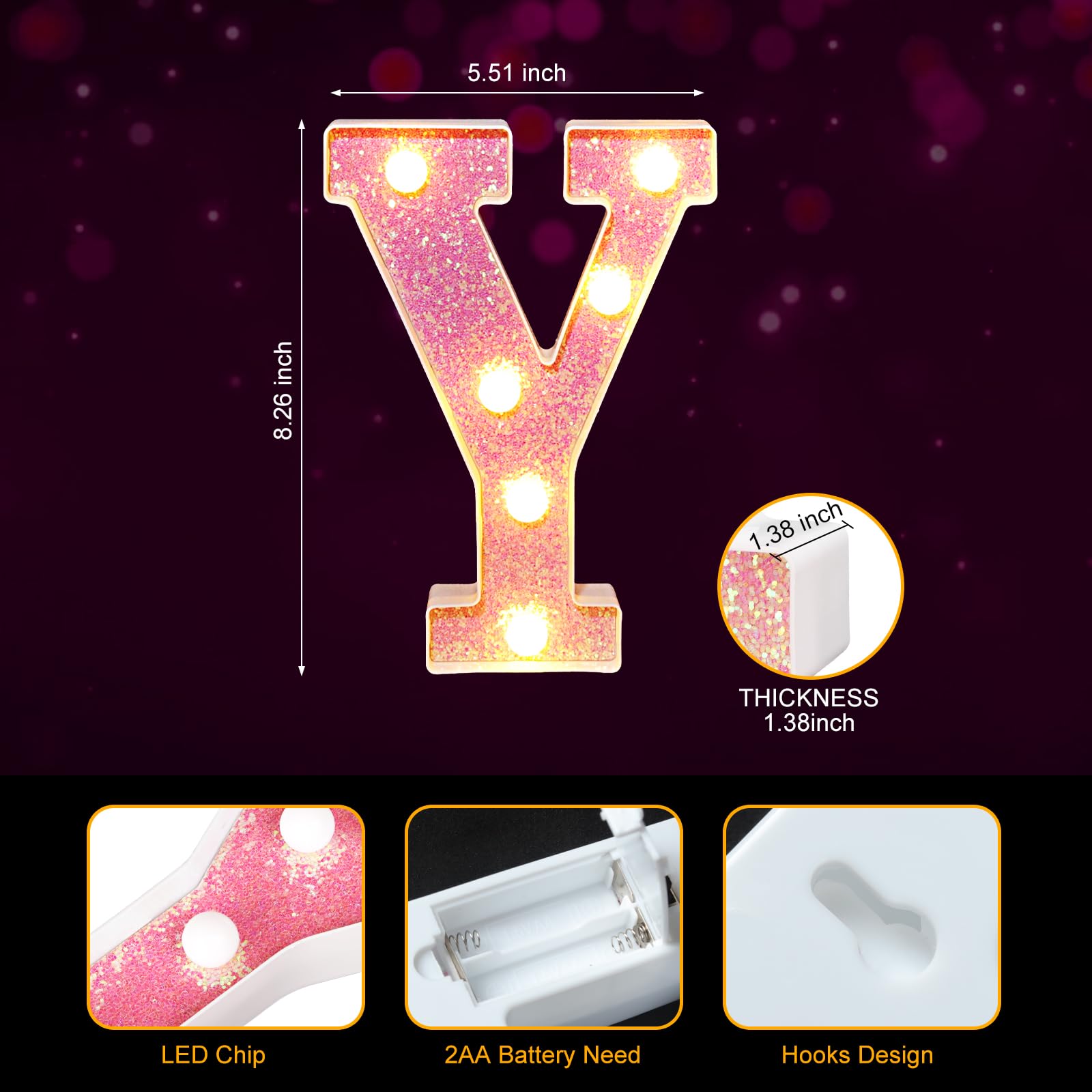 3 Decorazioni Per Proposte Di Lettere Luminose I Love U, Segno I Love U Per San Valentino, Proposta Di Matrimonio, Notte Romantica | SHEIN ALIA