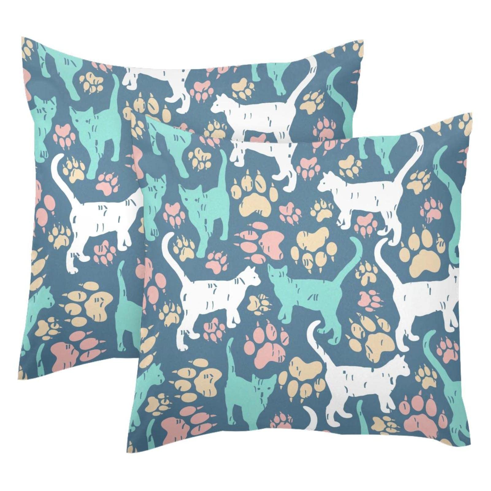 Housse de coussin velours chat pour creer une ambiance cocooning dans votre espace salon