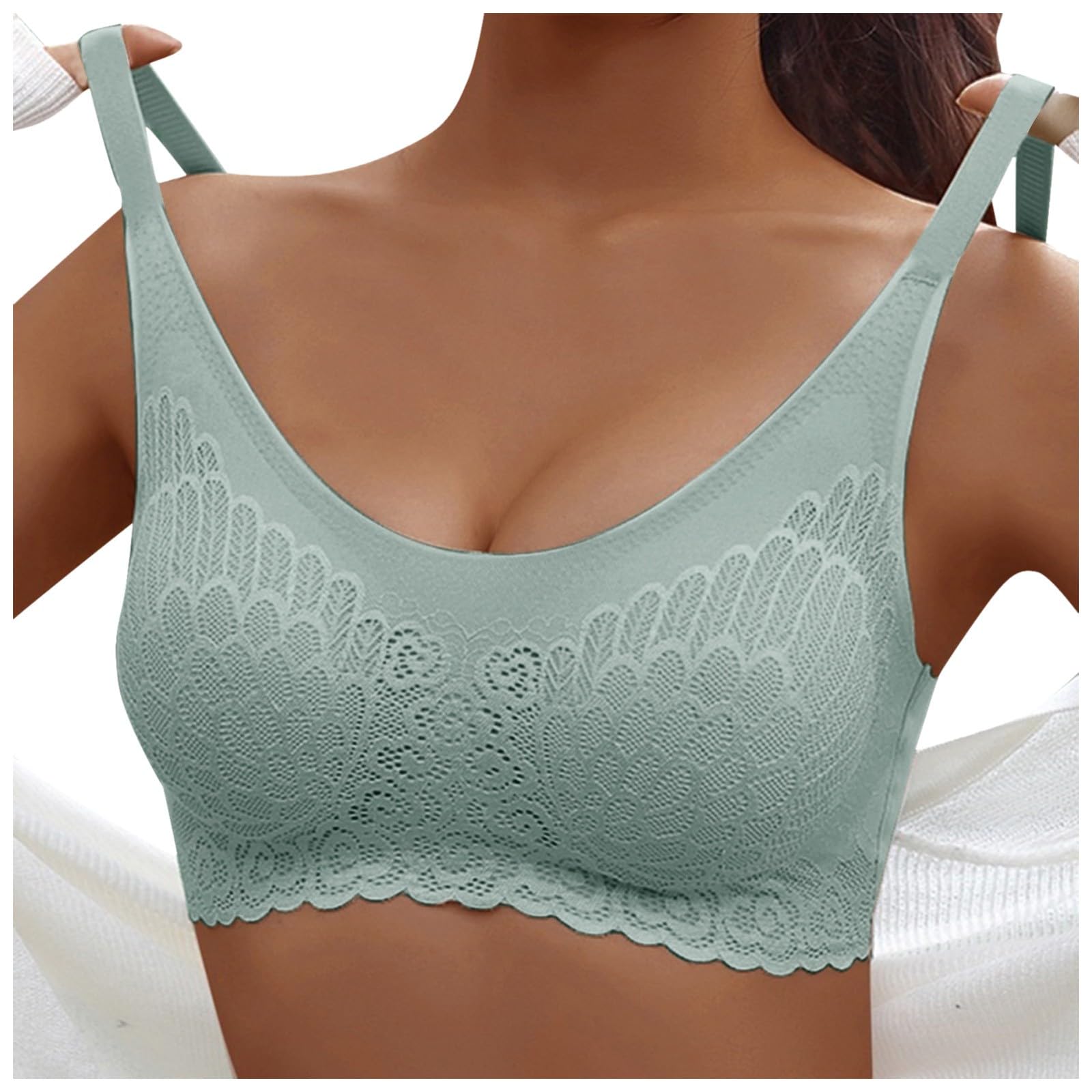 3 brasieres deportivos para mujer, sostén deportivo para mujer, lindo brasier de entrenamiento, sin varillas, de apoyo, no se ve, realce de moda para entrenamiento de busto grande, soporte completo,