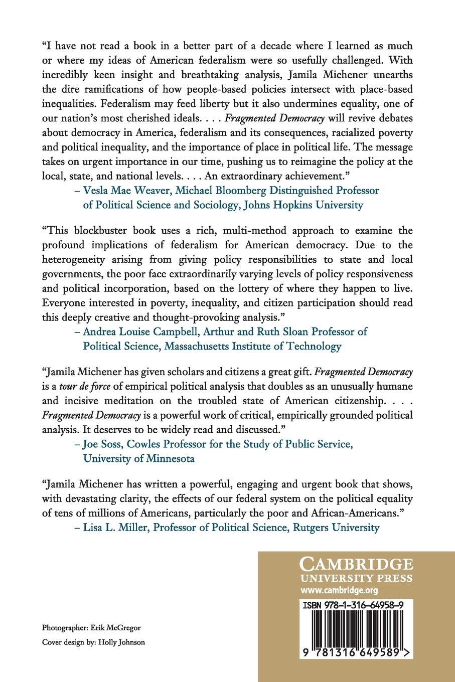 Fragmented Democracy: Medicaid, Federalism, and Unequal Politics