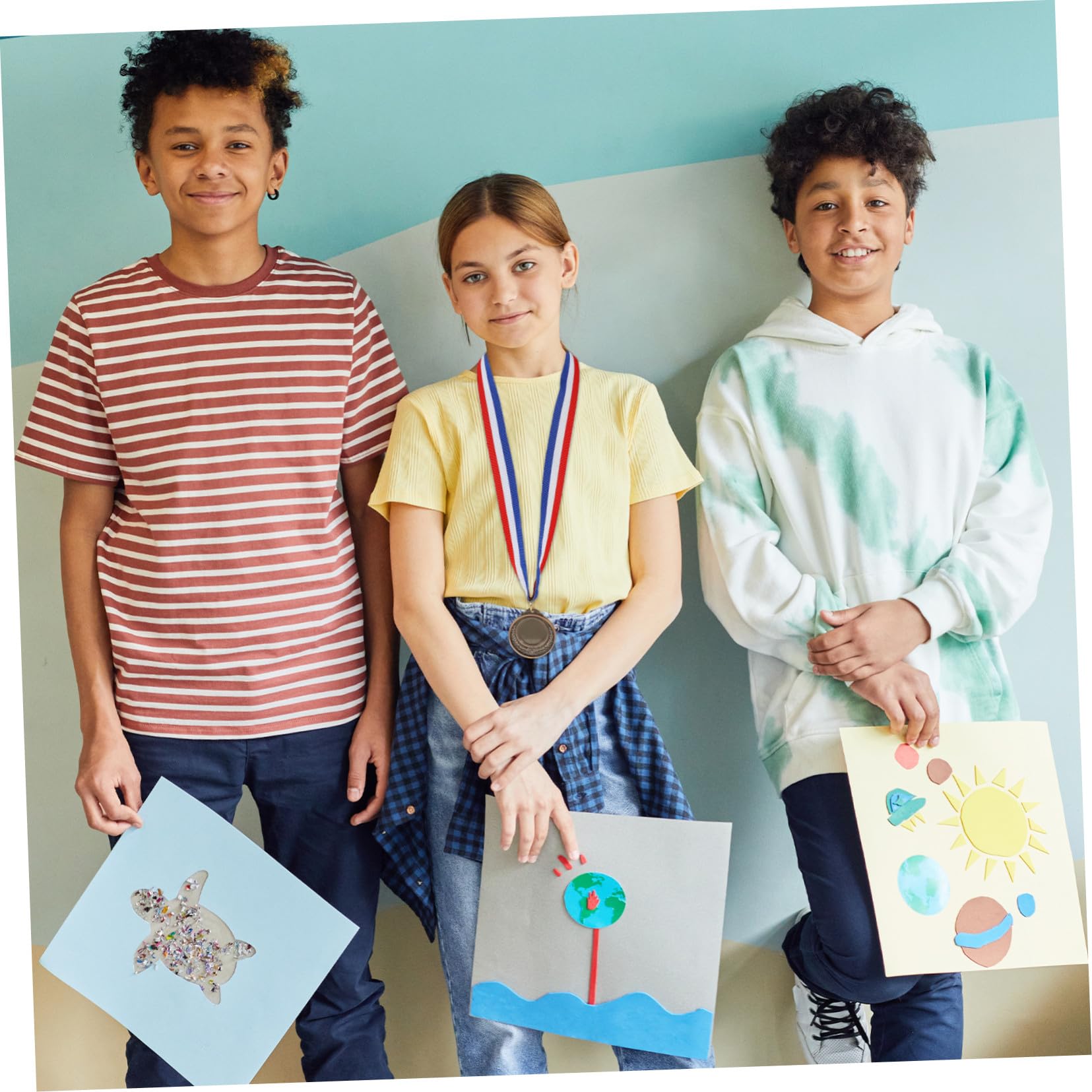 WOONEKY Medallas de Metal 24 Piezas para Competiciones Estudiantiles
