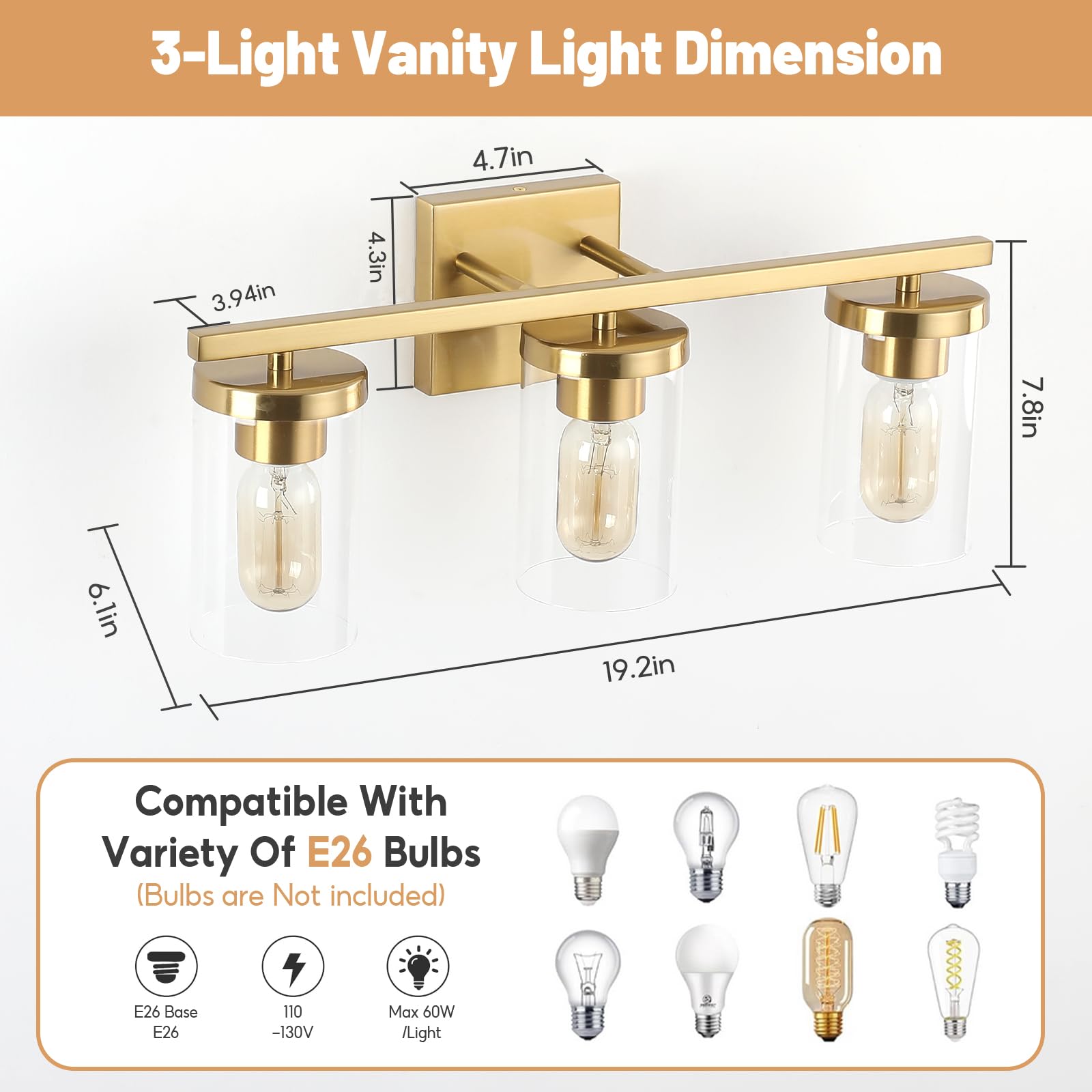 Quorum International 5094-5-114 Vanity Lights with Alabaster Swirl Glass Shades, Chrome