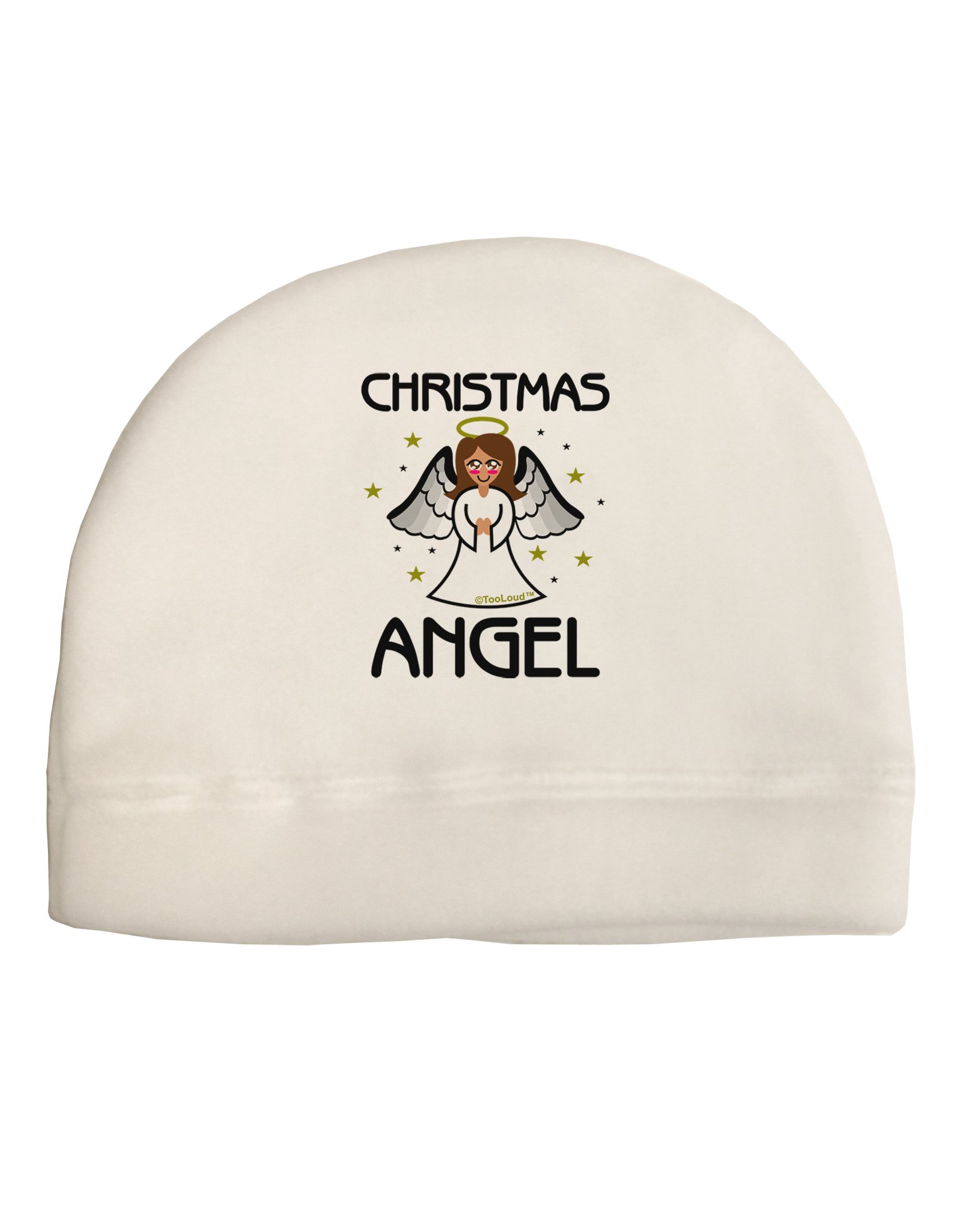 TOOLOUD Christmas Angel Child Fleece Beanie Cap Hat White