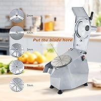 Vista 6 de CMI Commercial Multifunctional Automatic Vegetable Cutter and Food Processor,Potato Onion Slicer,Electric Fruit and Cheese Grating Machine,Slicer
