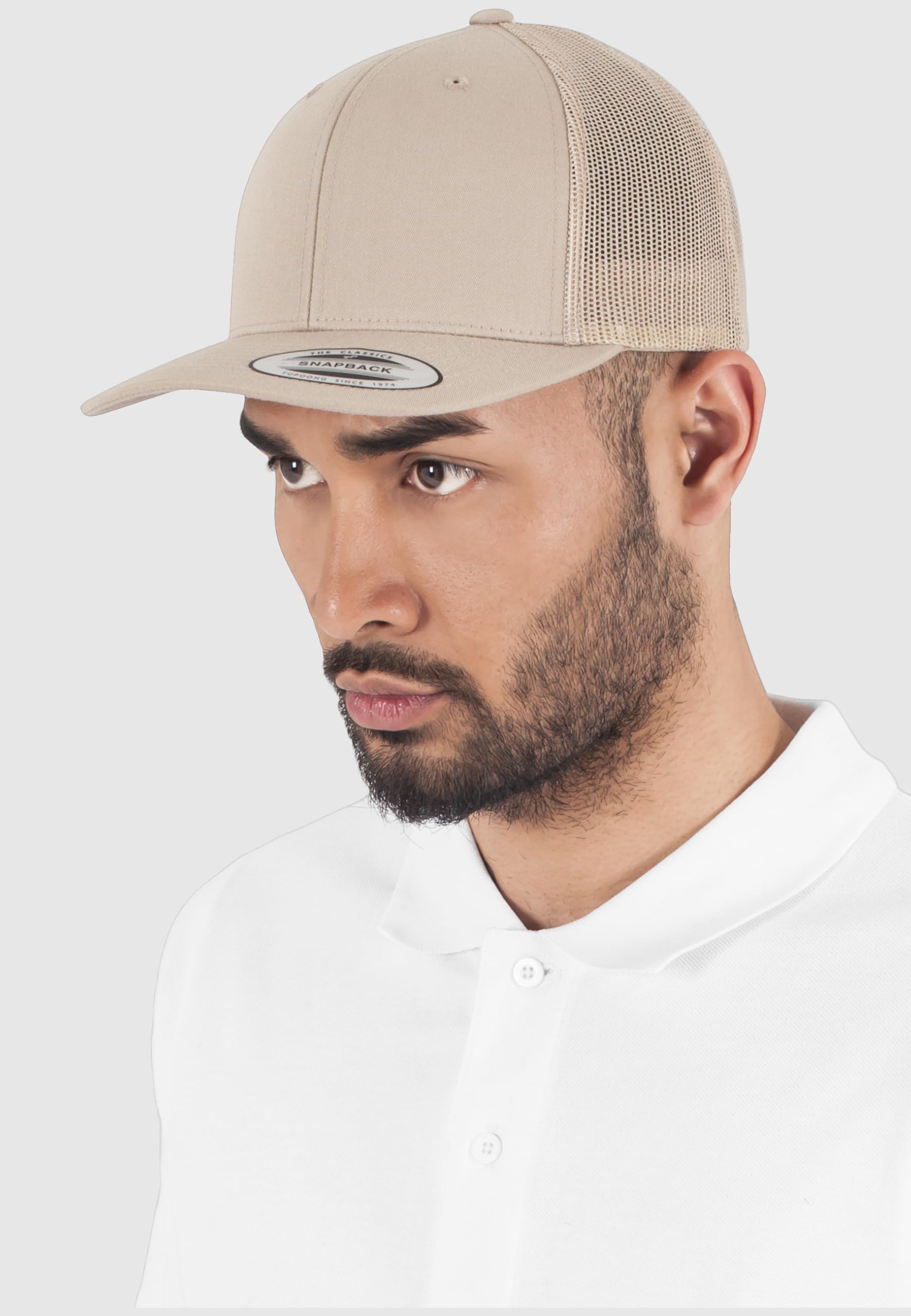 Flexfit Uniseks Retro Trucker Czapka, Brązowy/Khaki