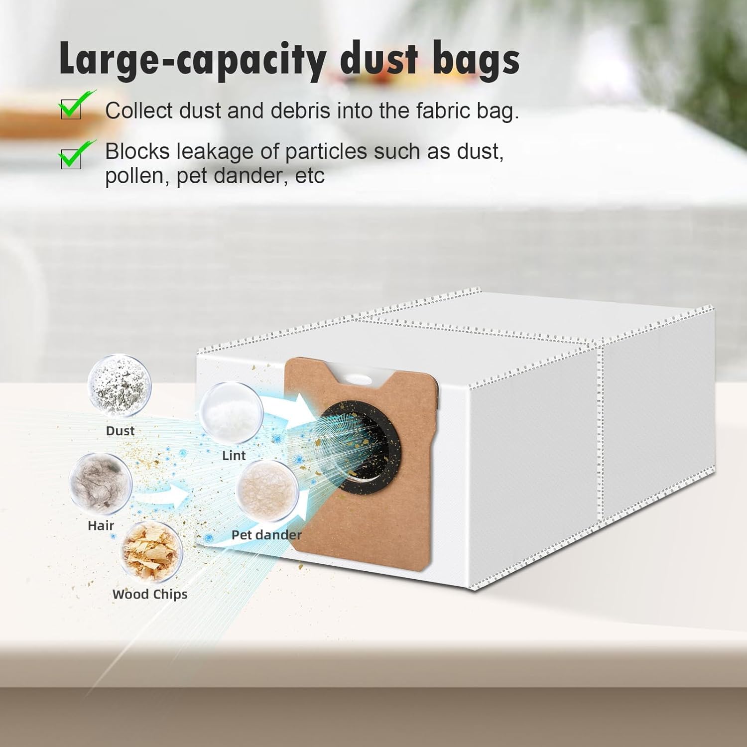 28PCS Accessories Replacement Kit for Eufy Omni C20 Robotic Vacuum and Mop Cleaner, 2 Main Brushes, 6 Side Brushes, 6 Hepa Filters, 6 Dust Bags, 6 Mop Cloths, 1 Cleaning Tool, 1 Screwdriver