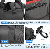 Vista 5 de HEMMOTOP Funda de transporte para trípode, 39x8.3 pulgadas acolchada gruesa en todos los lados, bolsa para trípode con correa para el hombro y asa