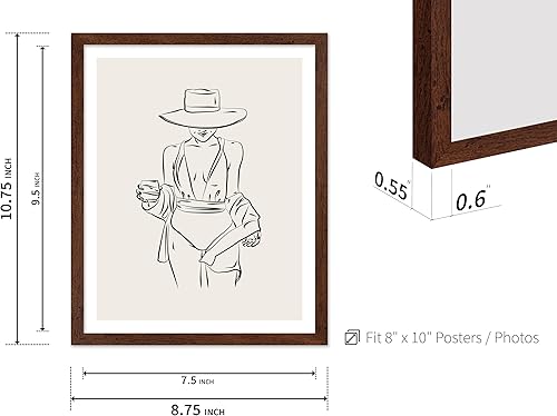 Miniatura 697 de Poster Master Póster de peonías – Estampado de flores retro – Ilustración floral – Ilustración en blanco y negro – Diseño de línea y abstracto –