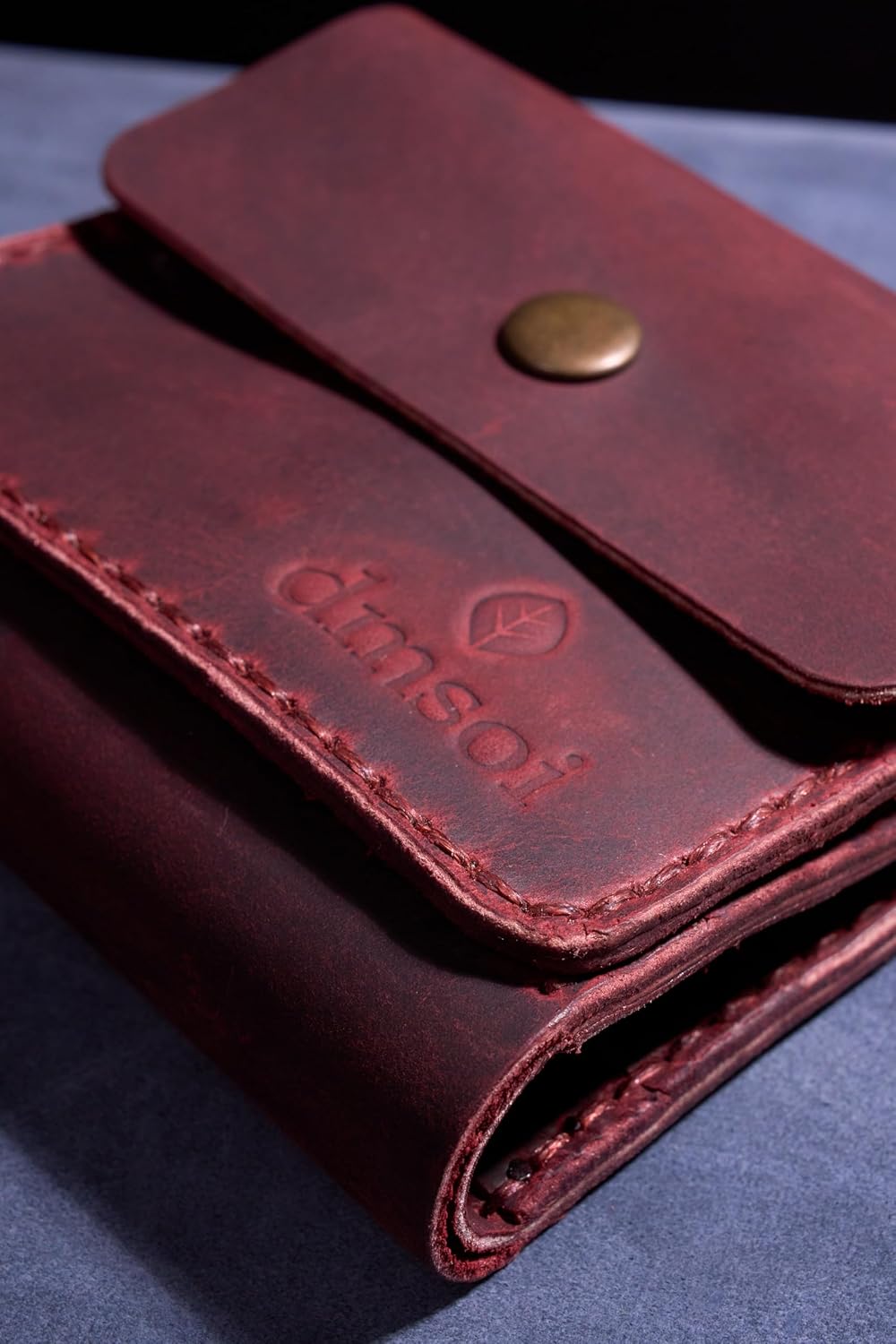 Handmade Genuine Leather Women’s Wallet – Perfect for Mothers, Students, Professionals, Ideal for Work, Shopping, Gift, Travel, Everyday Essentials Handmade Genuine Leather for Women Ladies (BURGUNDY)