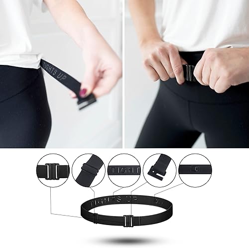 Miniatura 9 de Cinturón elástico ajustable  Cinturones para mujer cinturón de cintura antideslizante sin mostrar hebilla plana para mujer disponible en tallas