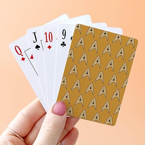 Miniatura 4 de CafePress Star Trek Pattern Command Gold Standard Size Playing Cards