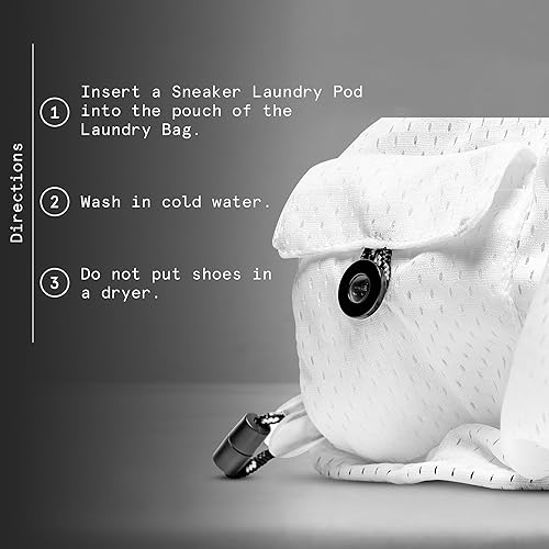 Miniatura 4 de Reshoevn8r Bolsa de lavandería para zapatos deportivos para lavadora  Sistema de bloqueo de encaje doble de malla  Bolsa de limpieza de zapatos