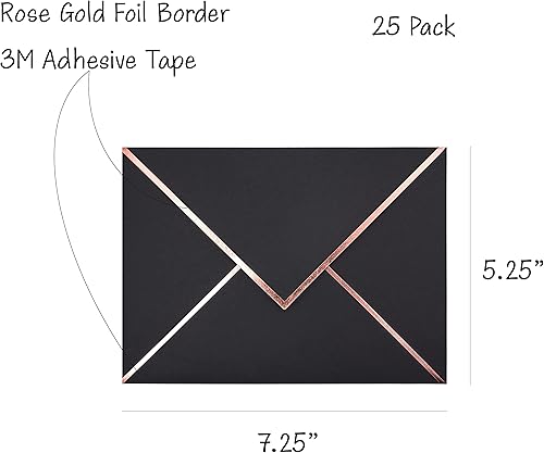 Miniatura 2 de Sobres A7  Sobres de correo de lujo con solapa en V para tarjetas de 5 x 7 pulgadas  para bodas, invitaciones, baby shower, fotos, graduación,