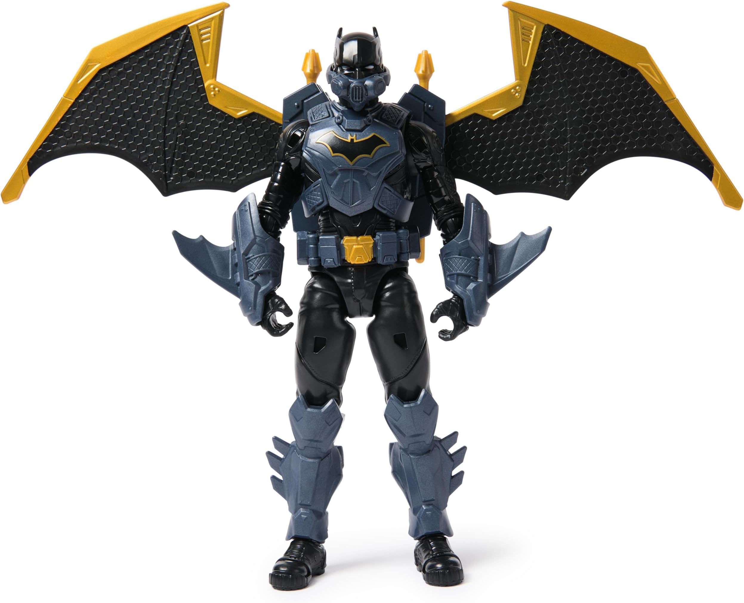 DC Comics Batman Adventures, 30-centimetre Night Sky Batman Action Figure with Expandable Wings, Kids’ Toys for Boys and Girls Aged 3 and Up